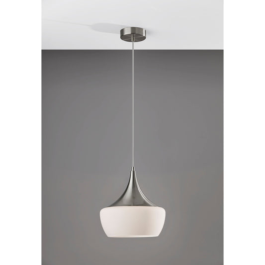 Lampe suspendue Eliza noire ou acier Adesso