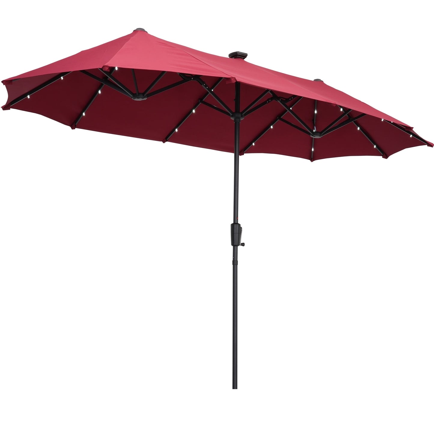 Parasol de terrasse double face Ainfox 13 pi/15 pi