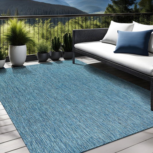 Tapis Aloha lavable uni pour intérieur/extérieur, terrasse, salon
