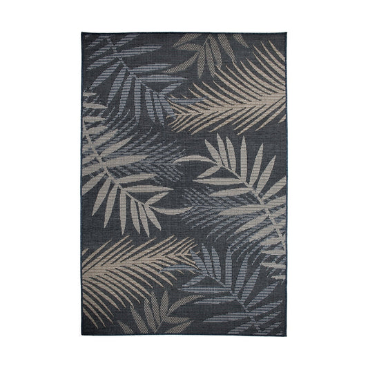 Tapis d'intérieur/extérieur à motif de feuilles de palmier des Bahamas