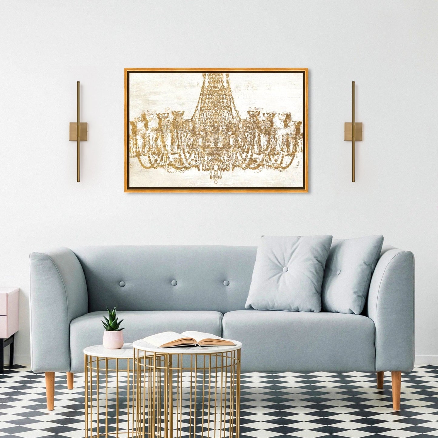 Applique murale LED linéaire moderne à 1 lumière, noire/dorée/nickel, à intensité variable, pour salle de bain.