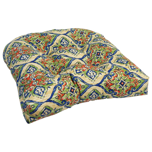 Coussins de chaise d'intérieur/extérieur à dossier arrondi de 48 cm (ensemble de 4) - 48 x 48 cm