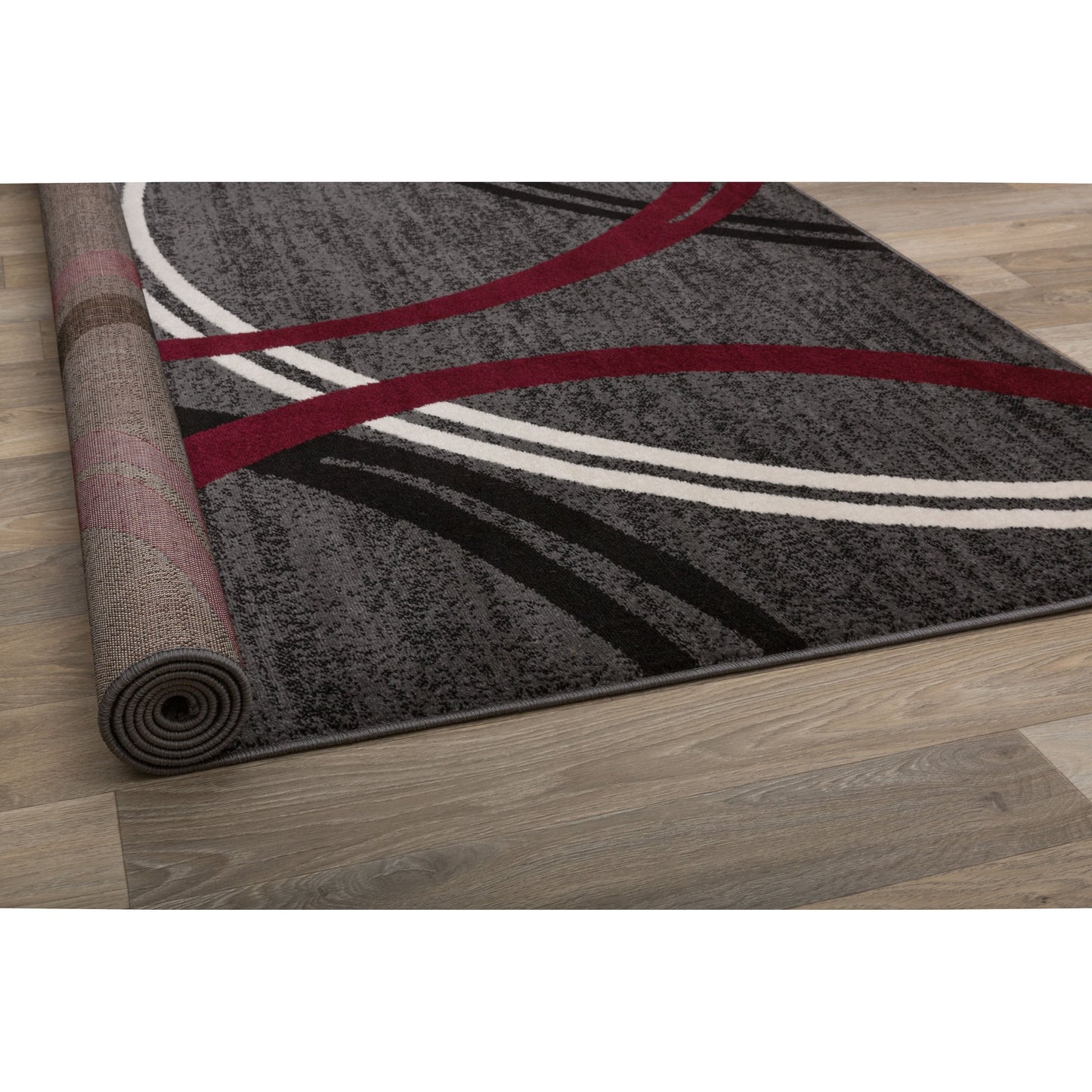 Tapis contemporain à motif de cercles abstraits, collection World Rug Gallery