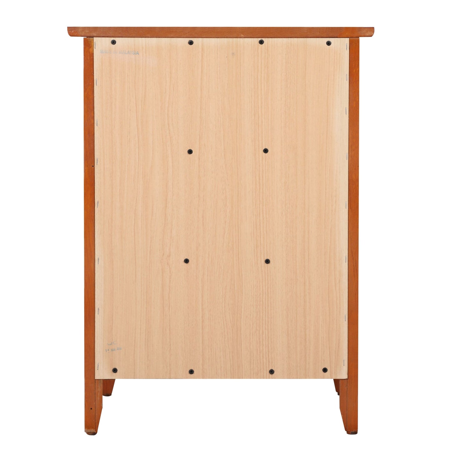 Table de chevet transitionnelle en bois à 3 tiroirs Daniel