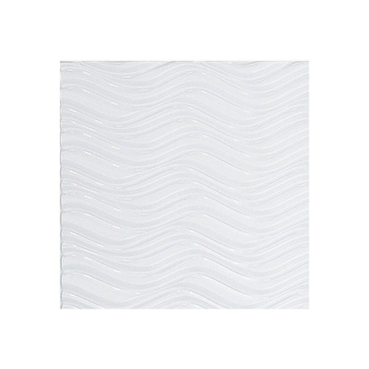 Panneau mural horizontal FASÄDE Current en PVC blanc brillant, 122 cm x 244 cm