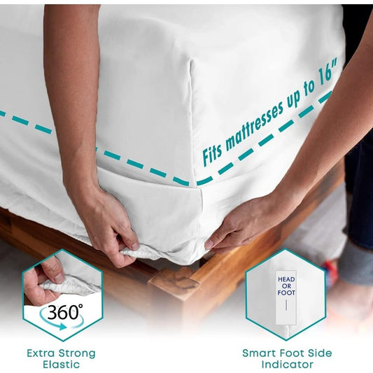 Ensemble de draps Feather & Stitch 500 fils/cm²