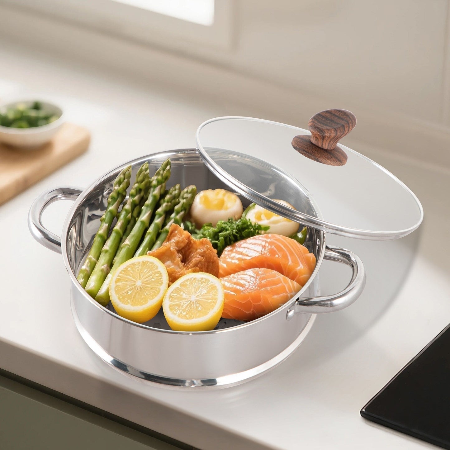 Ensemble de 12/30 pièces de batterie de cuisine antiadhésive à induction Kitchen Academy