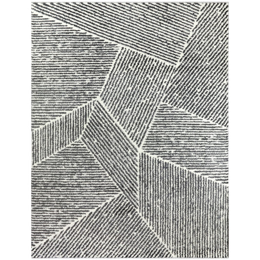 Tapis Larsen moderne à rayures variées