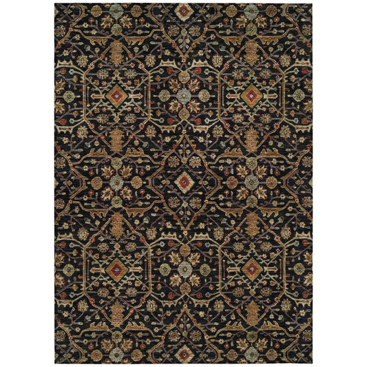 Tapis persan traditionnel en chantille lavable en machine pour intérieur/extérieur