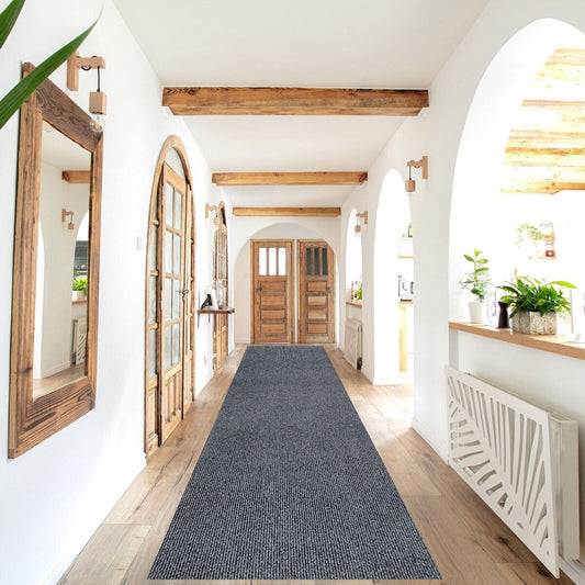 Tapis de couloir extérieur/intérieur sur mesure, 91 cm de large x longueur au choix, avec envers antidérapant en PVC