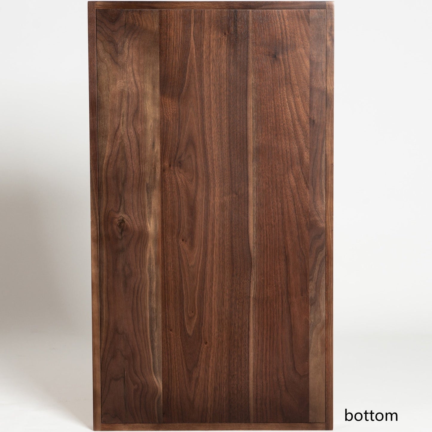 Plateau de service rectangulaire KINWELL en bois de noyer noir, style ottoman