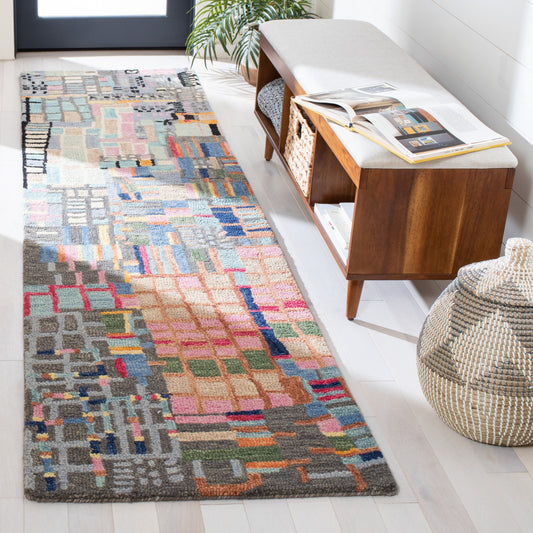 Tapis en laine abstrait bohème Aspen Anemone SAFAVIEH