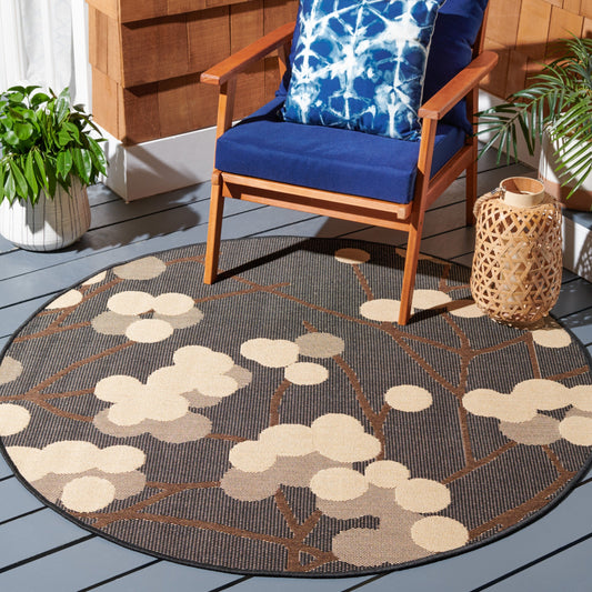 Tapis de jardin imperméable SAFAVIEH Courtyard Delois pour intérieur/extérieur