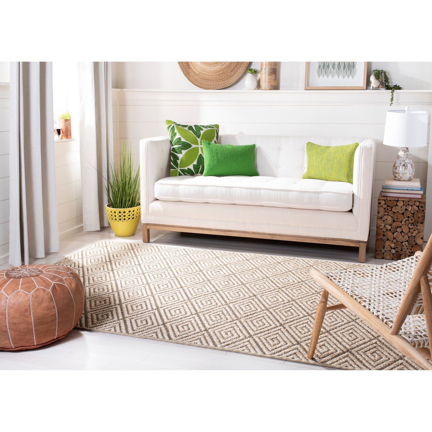 Tapis moderne en sisal Palm Beach Vennie de SAFAVIEH
