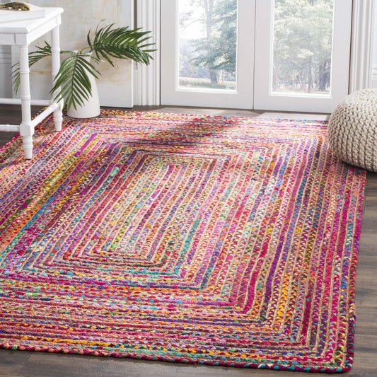 SAFAVIEH, Tapis en jute fait main de style bohème côtier Cape Cod Rietie