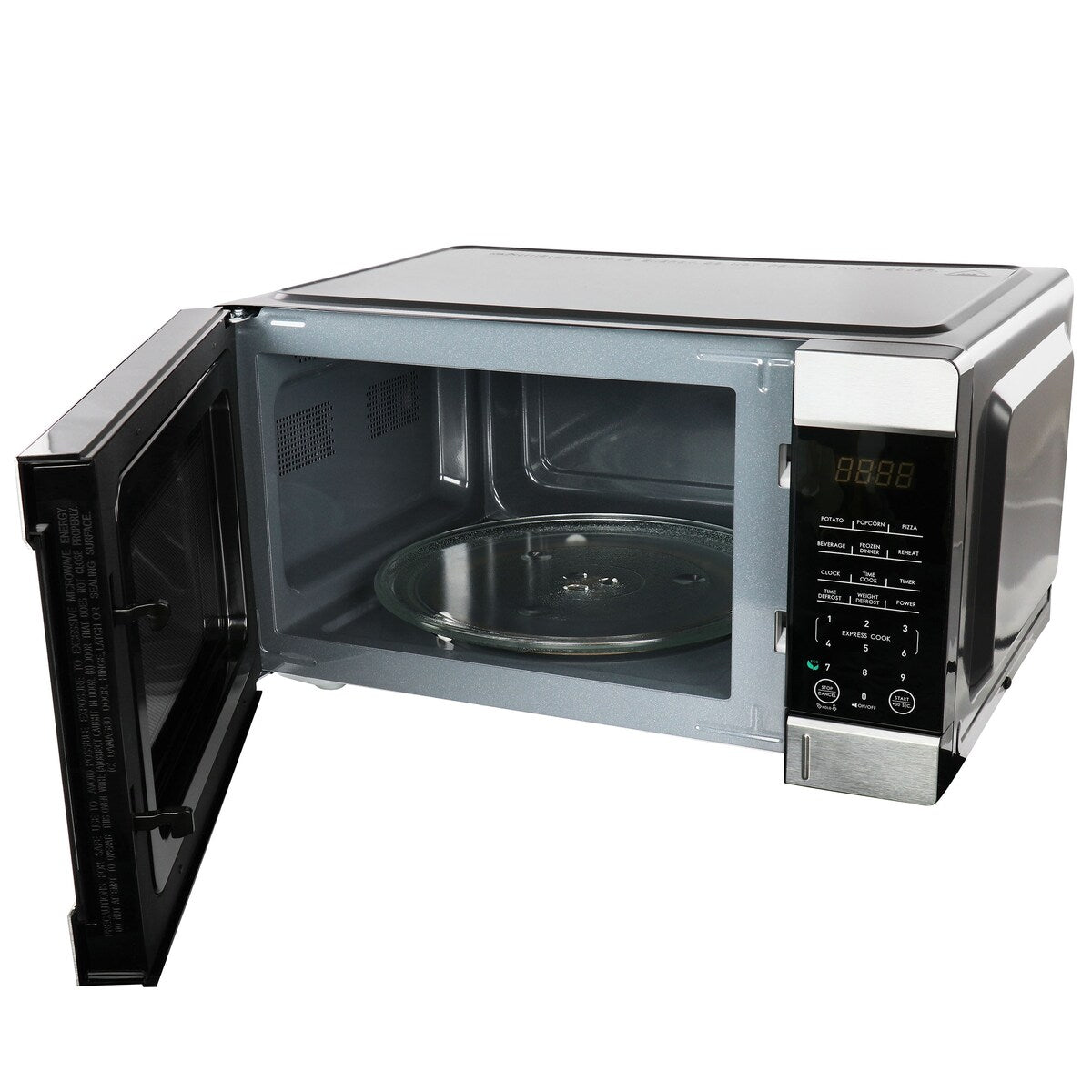 Four à micro-ondes de comptoir noir de 0,9 pi³ et 900 W avec cuisson express à une touche