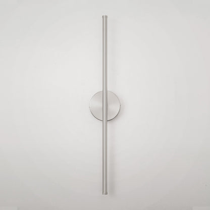 Applique murale LED linéaire moderne à 1 lumière, noire/dorée/nickel, à intensité variable, pour salle de bain.