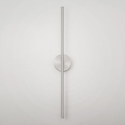 Applique murale LED linéaire moderne à 1 lumière, noire/dorée/nickel, à intensité variable, pour salle de bain.