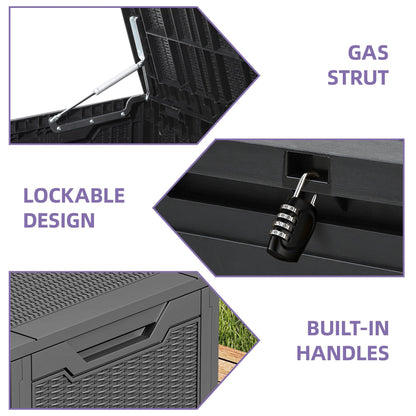 Coffre de rangement extérieur étanche de 100 gallons - Non applicable