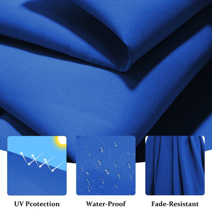 Parasol déporté suspendu à manivelle en acier de 3 m