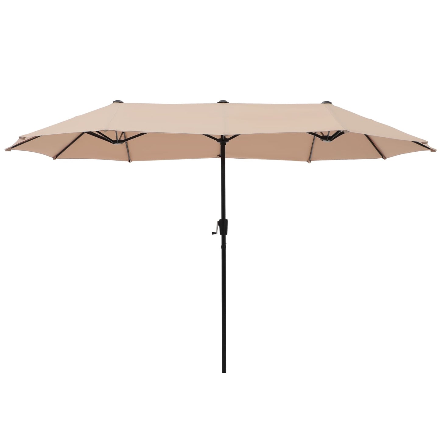 Parasol de terrasse double face extra large de 4 m (13 pi) avec manivelle, MAISON ARTS