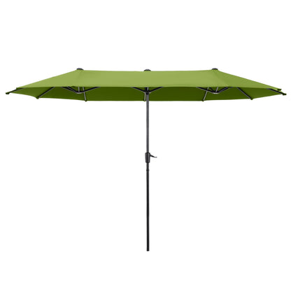 Parasol de terrasse double face extra large de 4 m (13 pi) avec manivelle, MAISON ARTS
