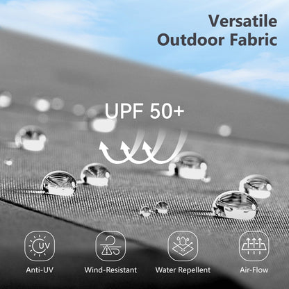 Parasol de terrasse double face extra large de 4 m (13 pi) avec manivelle, MAISON ARTS