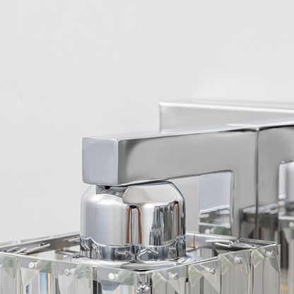 Applique murale de salle de bain à 2/3/4/5 lumières avec abat-jour en cristal