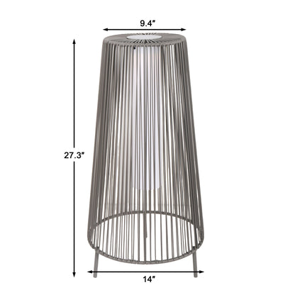 Lot de 2 lampadaires solaires d'extérieur
