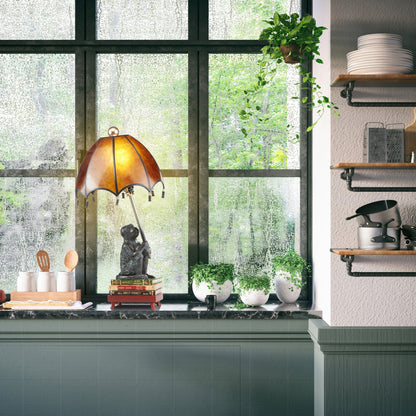 Lampe de table Singe Intellectuel 21,75 po (L 11 x l 11 x H 21,75 po)