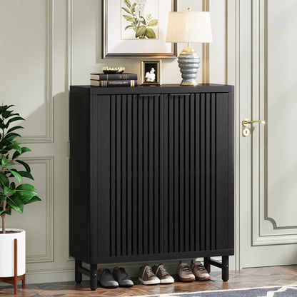 Meuble de rangement à chaussures 24 paires avec porte pour entrée et salon