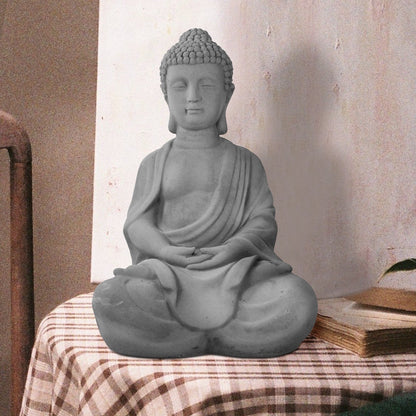 Statue de Bouddha méditant en béton léger de 65 cm