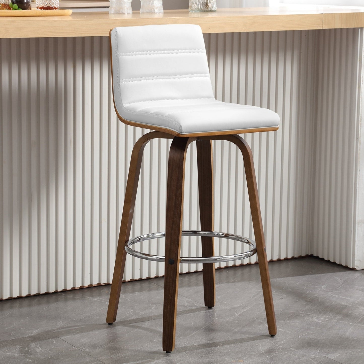 Tabourets de bar/comptoir pivotants en similicuir 26/29, lot de 2/3