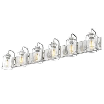 Appliques murales modernes à 3/4/5/6 lumières au-dessus du miroir pour salle de bain