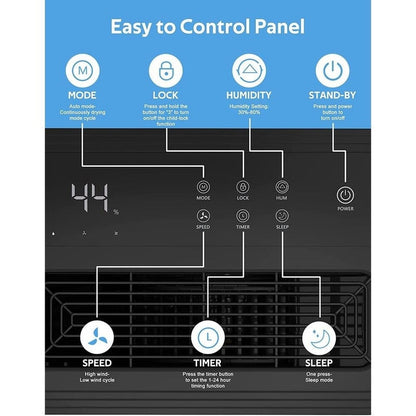 Déshumidificateurs de 3 500 pi² pour sous-sols, maisons, grandes pièces et chambres à coucher, déshumidificateur de garage à faible bruit