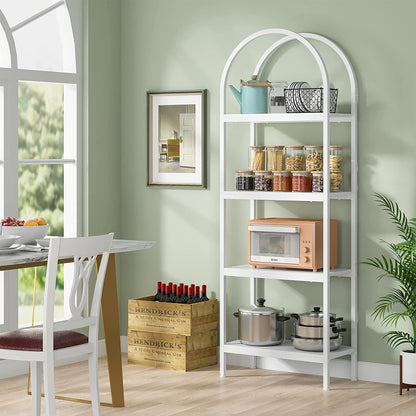 Étagère ouverte, étagères de rangement de style industriel avec structure métallique