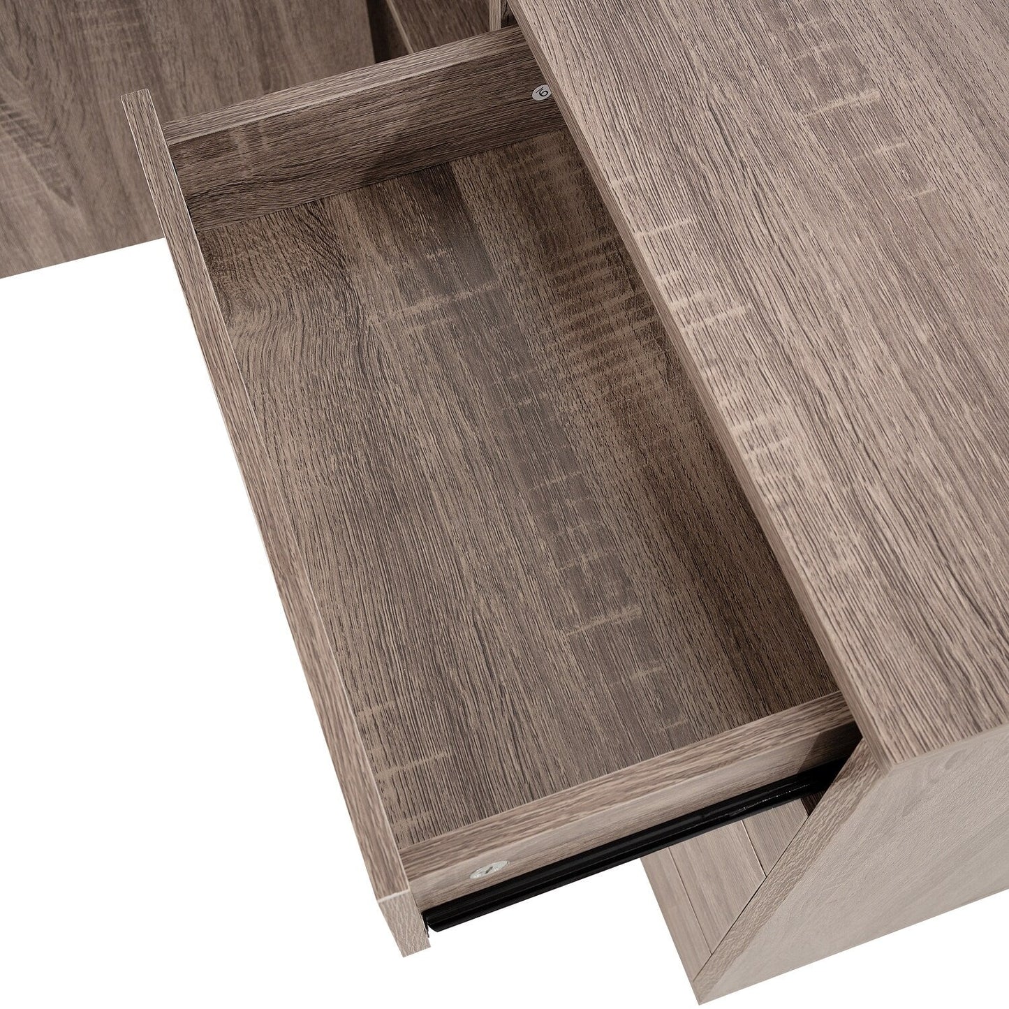 Commode de rangement en bois à 5 tiroirs avec roulettes - Meuble de rangement pour loisirs créatifs et maquillage pour dressing et chambre