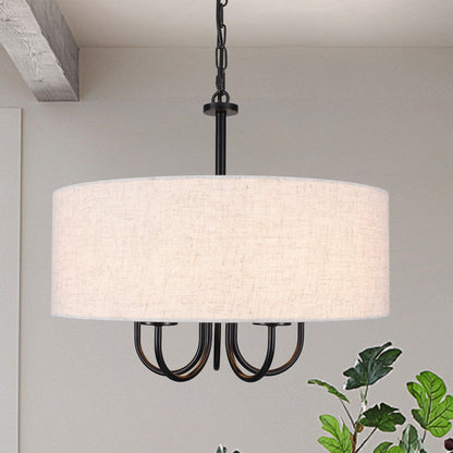 Plafonnier semi-encastré moderne à 5 lampes pour salle à manger, chambre à coucher, salon - N/A