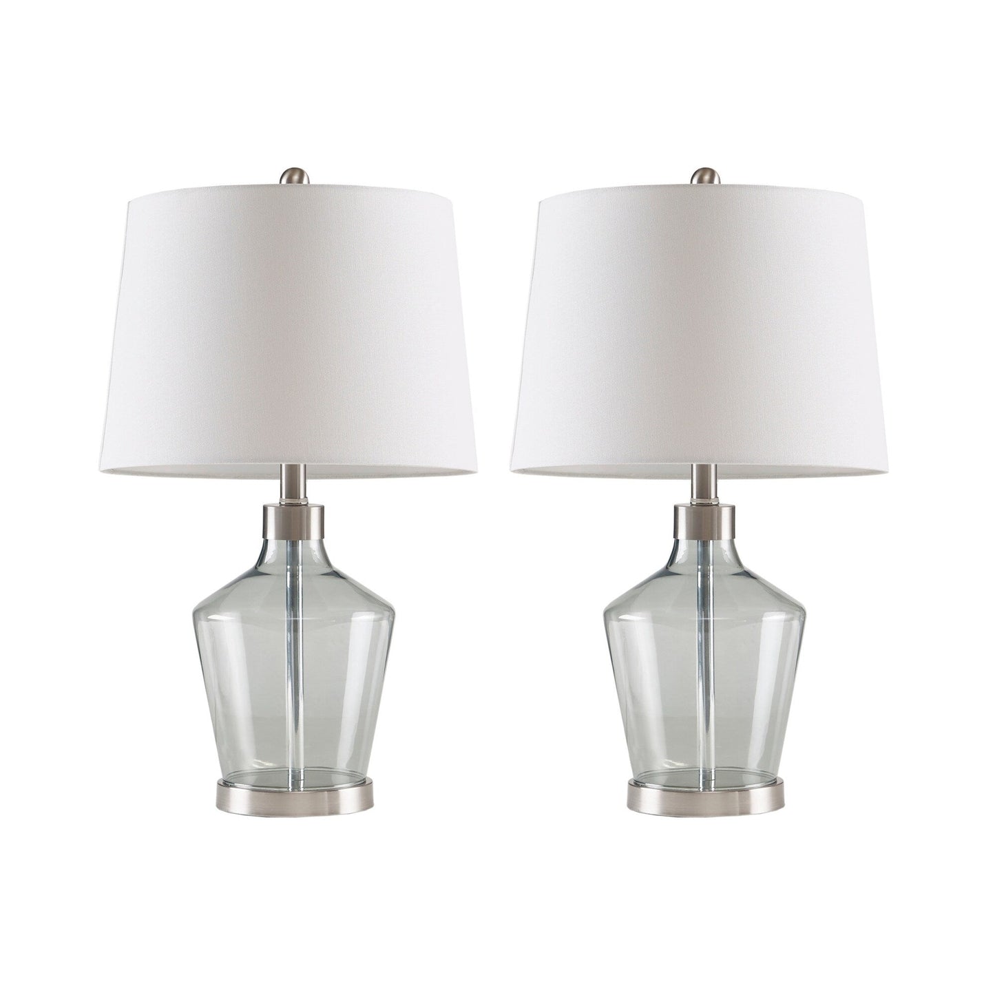 Lampe de table angulaire en verre 510 Design Harmony, lot de 2
