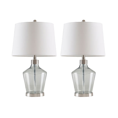 Lampe de table angulaire en verre 510 Design Harmony, lot de 2