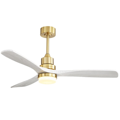 Ventilateur de plafond d'intérieur en bois Sofucor 52 avec télécommande et éclairage intégré en option