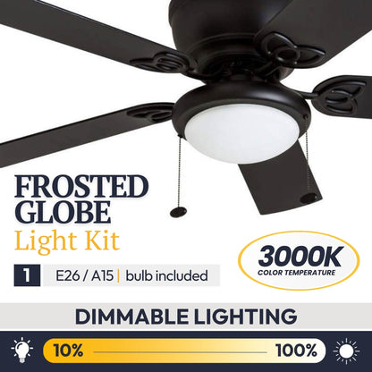 Ventilateur de plafond intérieur traditionnel Prominence Home Benton 52 avec éclairage LED et chaînettes