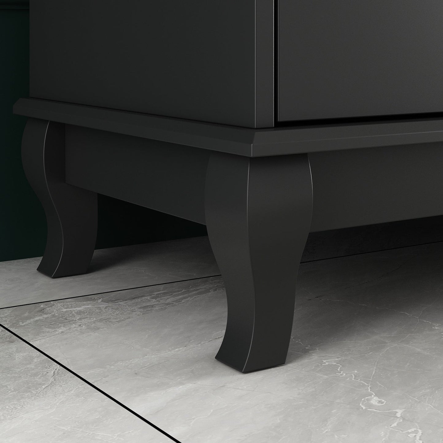 Commode double de 55,1 po de large avec tiroirs de rangement