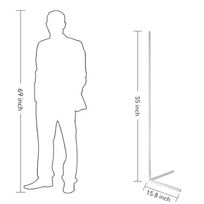 Lampadaire d'angle minimaliste LED en métal RGB 55