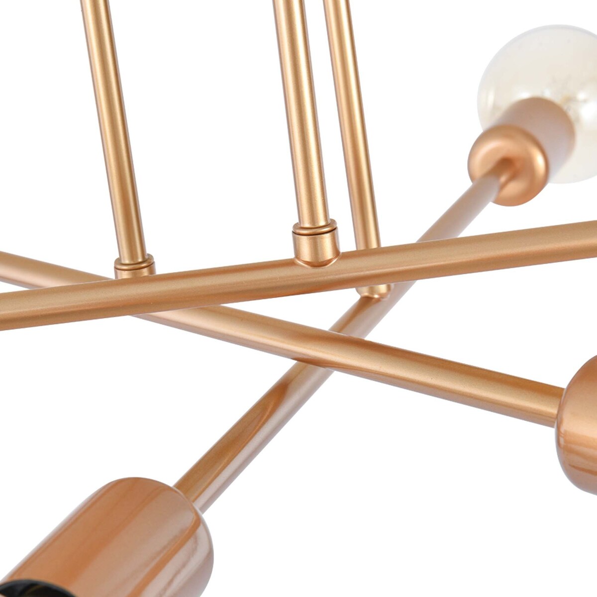 Plafonnier semi-encastré Sputnik moderne en métal, 60 cm (23,62 po), 60 cm (23,62 po).