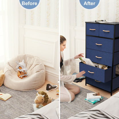 Commode verticale à 6 tiroirs de rangement par Crestlive Products