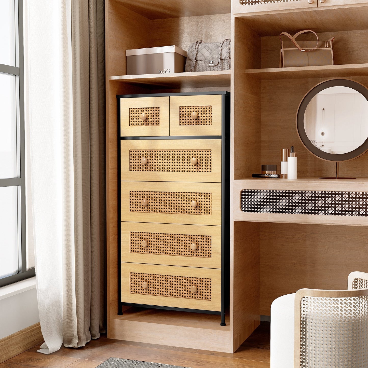 Commode verticale à 6 tiroirs de rangement par Crestlive Products