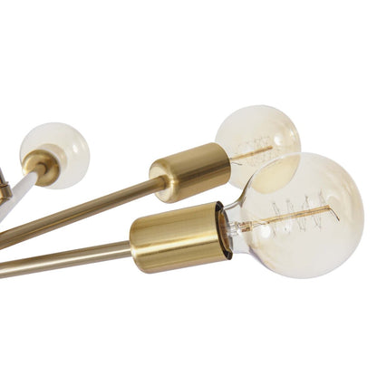 Plafonnier semi-encastré Sputnik moderne en métal, 60 cm (23,62 po), 60 cm (23,62 po).