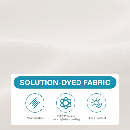 Parasol rectangulaire de terrasse 2,4 x 3 m avec manivelle et inclinaison, résistant aux UV