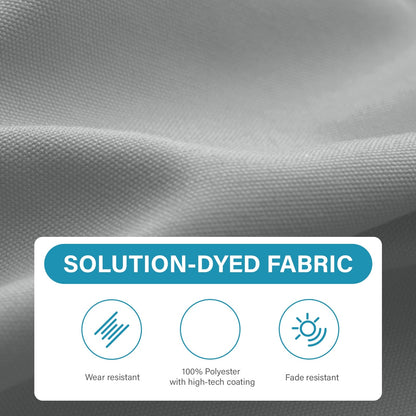 Parasol rectangulaire de terrasse 2,4 x 3 m avec manivelle et inclinaison, résistant aux UV